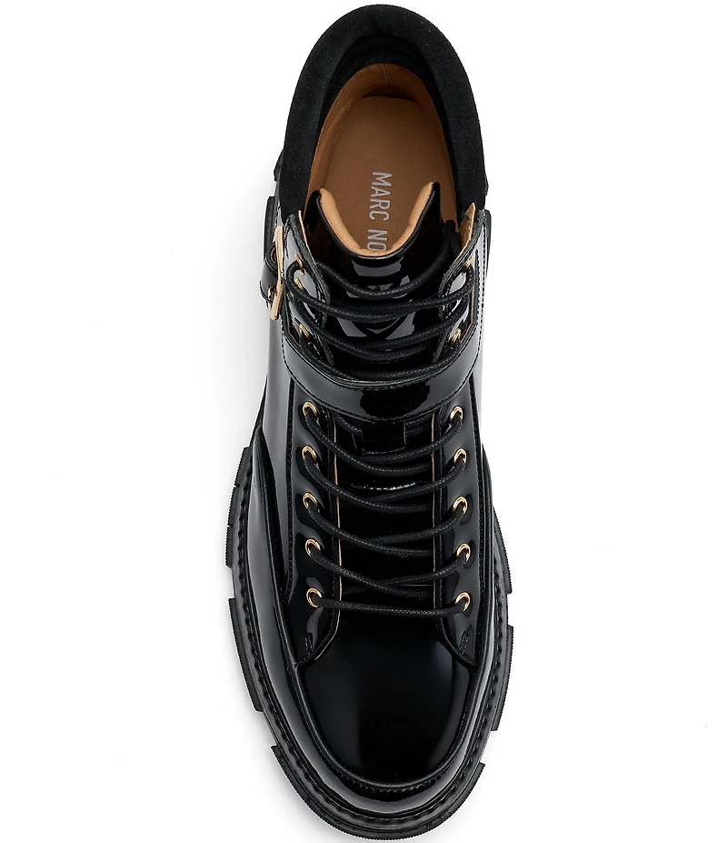 Marc Nolan Men's Atlas Patent Leather Strap Boots