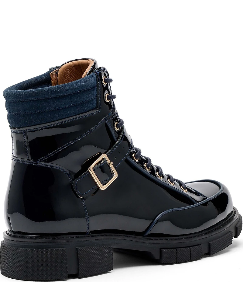 Marc Nolan Men's Atlas Patent Leather Strap Boots