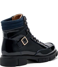 Marc Nolan Men's Atlas Patent Leather Strap Boots