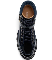 Marc Nolan Men's Atlas Patent Leather Strap Boots