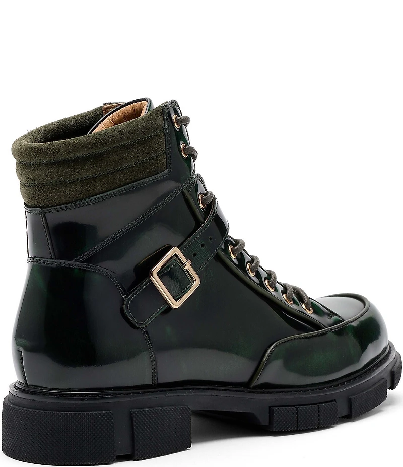 Marc Nolan Men's Atlas Patent Leather Strap Boots