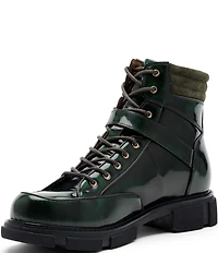 Marc Nolan Men's Atlas Patent Leather Strap Boots