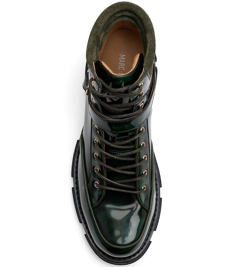Marc Nolan Men's Atlas Patent Leather Strap Boots