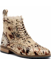 Marc Nolan Men's Belmont Appaloosa Brogue Wingtip Combat Boots