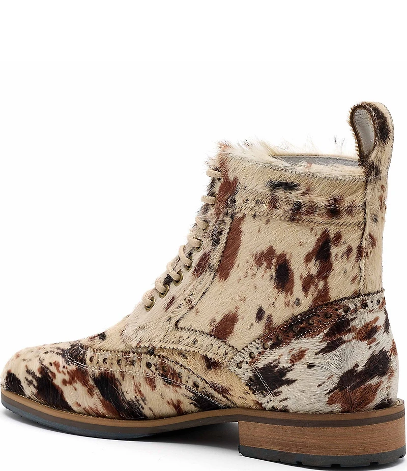 Marc Nolan Men's Belmont Appaloosa Brogue Wingtip Combat Boots