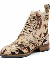 Marc Nolan Men's Belmont Appaloosa Brogue Wingtip Combat Boots