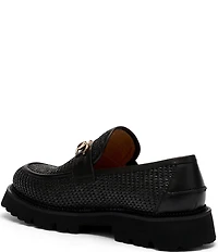 Marc Nolan Men's Blake Raffia Lug Bit Loafers