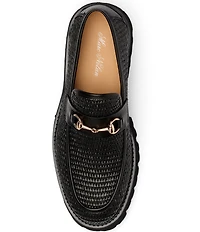 Marc Nolan Men's Blake Raffia Lug Bit Loafers