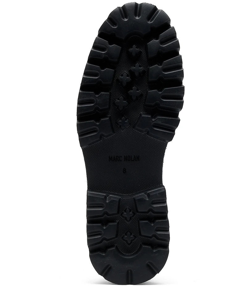 Marc Nolan Men's Blake Suede Bit Buckle Lug Loafers