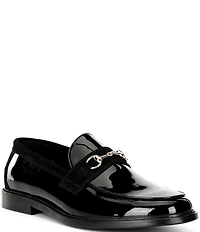 Marc Nolan Men's Boardwalk Patent Leather Horse Bit Buckle Loafers