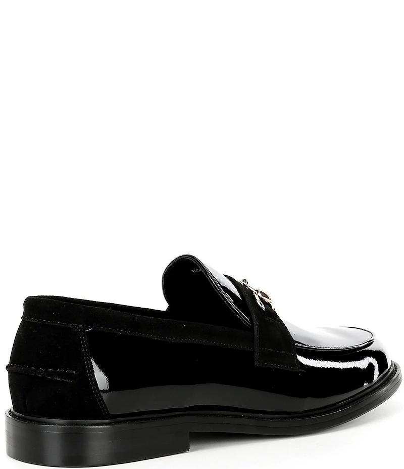 Marc Nolan Men's Boardwalk Patent Leather Horse Bit Buckle Loafers