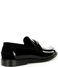 Marc Nolan Men's Boardwalk Patent Leather Horse Bit Buckle Loafers