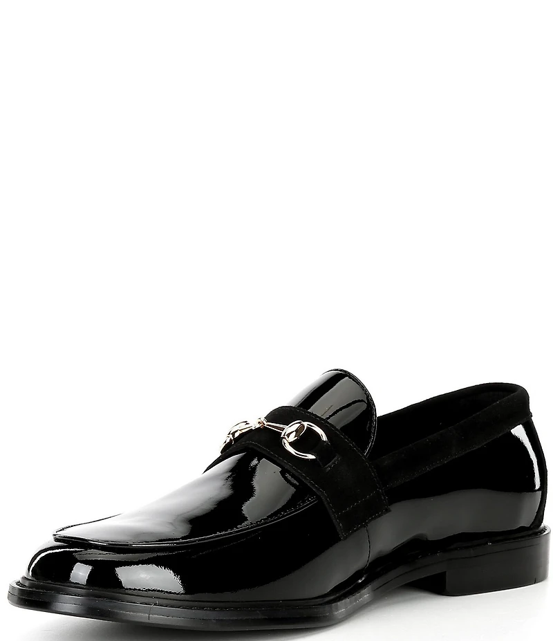 Marc Nolan Men's Boardwalk Patent Leather Horse Bit Buckle Loafers