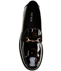 Marc Nolan Men's Boardwalk Patent Leather Horse Bit Buckle Loafers