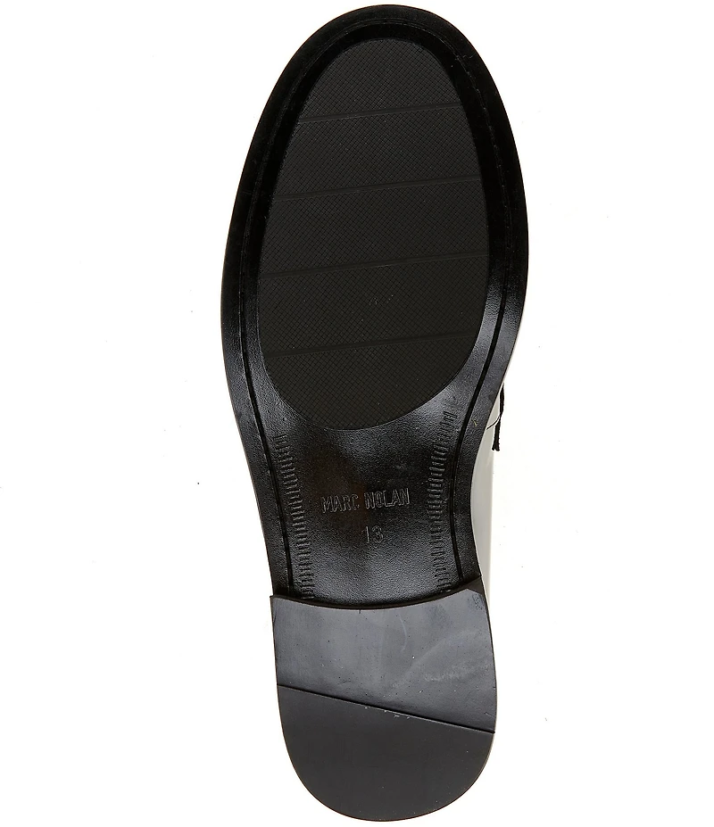 Marc Nolan Men's Boardwalk Patent Leather Horse Bit Buckle Loafers