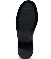 Marc Nolan Men's Boardwalk Pebble Leather and Suede Horse Bit Buckle Loafers