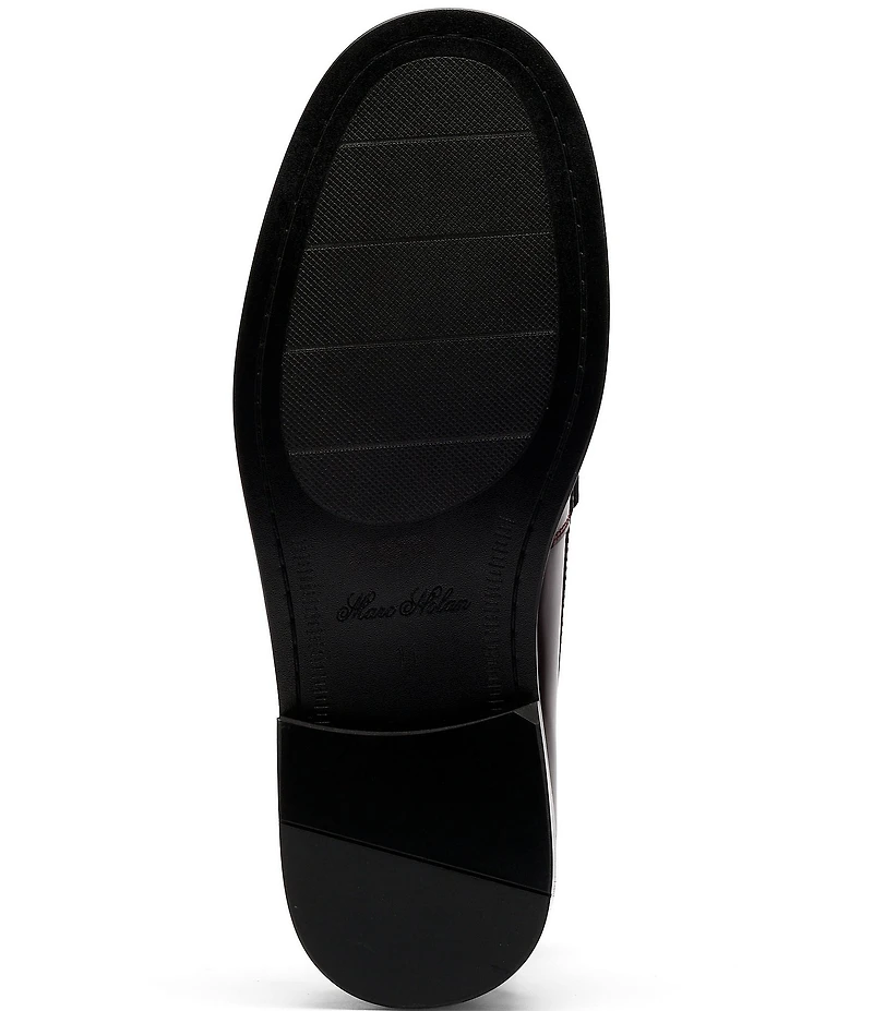 Marc Nolan Men's Boardwalk Raffia and Leather Horse-Bit Loafers