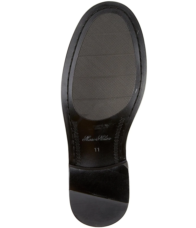 Marc Nolan Men's Broadwalk Suede Horse-Bit Buckle Loafers