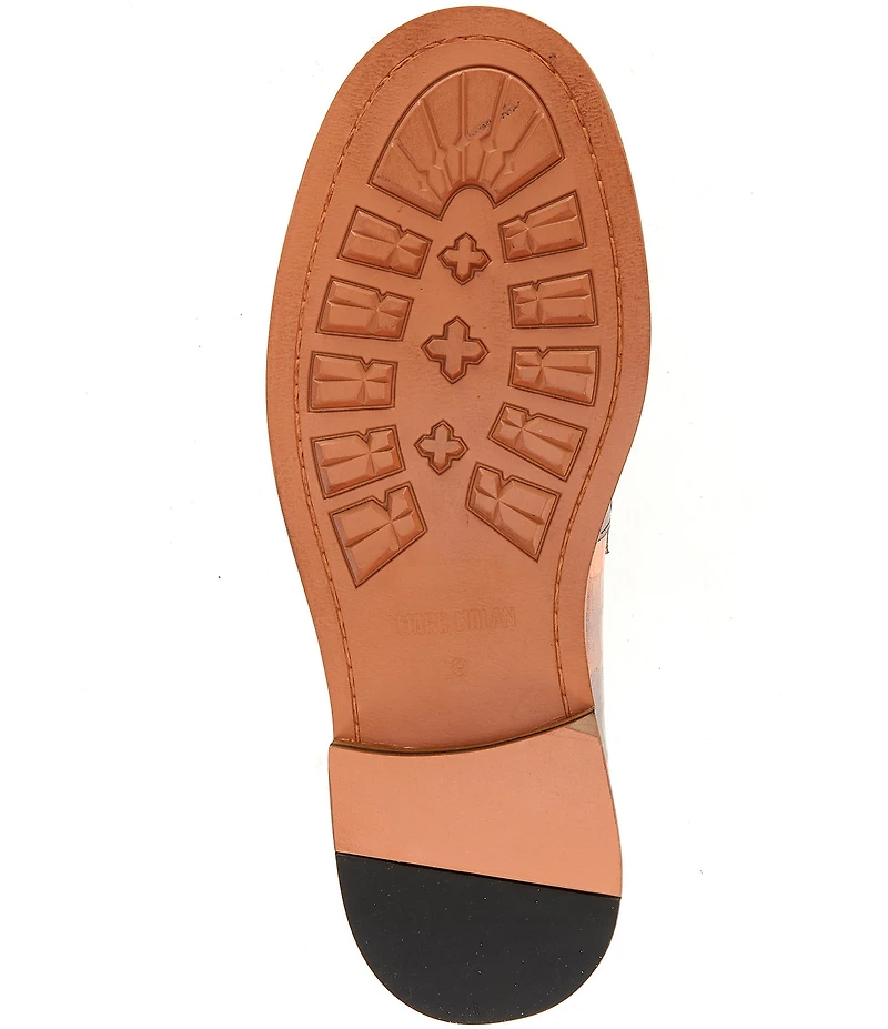 Marc Nolan Men's Calum Badlands Croco Embossed Leather Penny Loafers