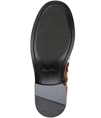 Marc Nolan Men's Calum Cow Print Fur Penny Loafers