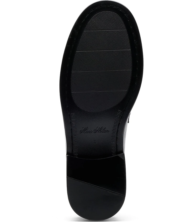 Marc Nolan Men's Calum Leather Rose Penny Loafers