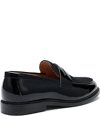 Marc Nolan Men's Calum Patent Leather and Mesh Penny Loafers