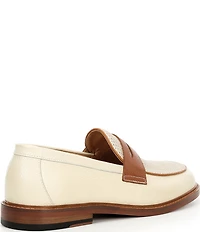Marc Nolan Men's Calum Pebble Leather and Mesh Penny Loafers