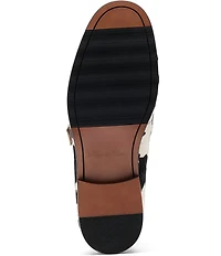 Marc Nolan Men's Cato Cow Print Buckle Hardware Loafers