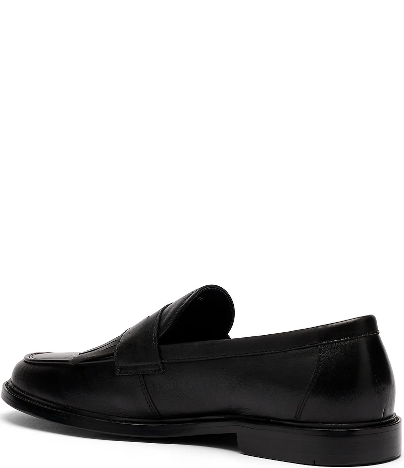 Marc Nolan Men's Clint Calf Leather Kiltie Penny Loafers