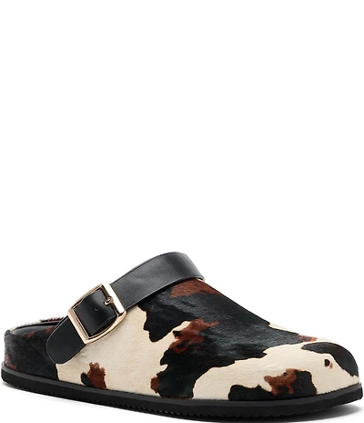 Marc Nolan Men's Solana Cow Print Backstrap Clogs