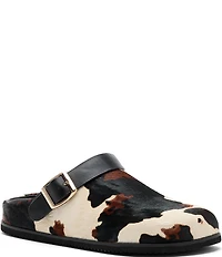 Marc Nolan Men's Solana Cow Print Backstrap Clogs