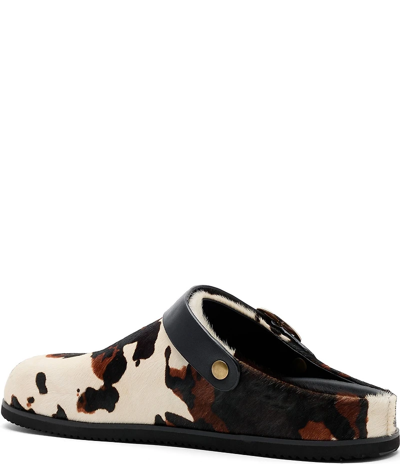 Marc Nolan Men's Solana Cow Print Backstrap Clogs