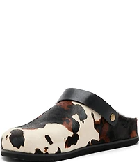 Marc Nolan Men's Solana Cow Print Backstrap Clogs