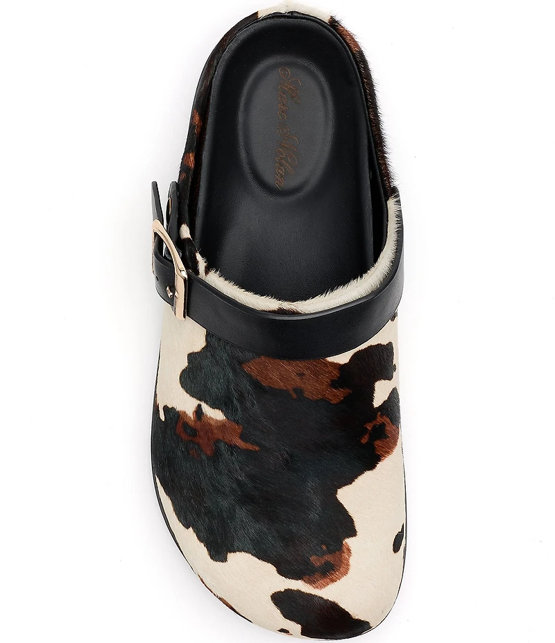 Marc Nolan Men's Solana Cow Print Backstrap Clogs