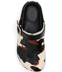 Marc Nolan Men's Solana Cow Print Backstrap Clogs