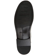 Marc Nolan Men's Croc Embossed Leather Mariner Fisherman Sandal