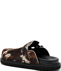 Marc Nolan Men's Shiloh Cow Print Buckle Hardware Clog