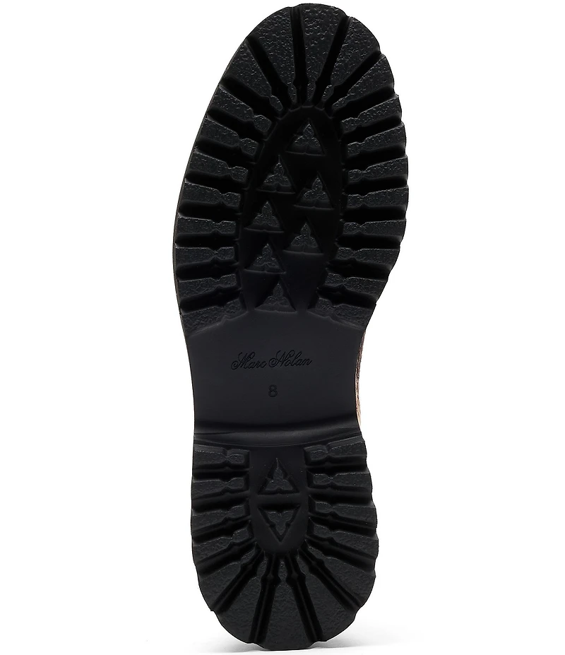 Marc Nolan Men's Dax Cow Print Pony Hair Chelsea Boots