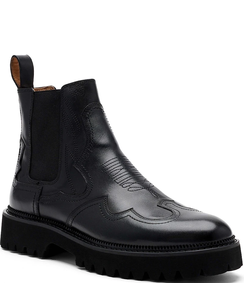 Marc Nolan Men's Dax Leather Western Chelsea Boots