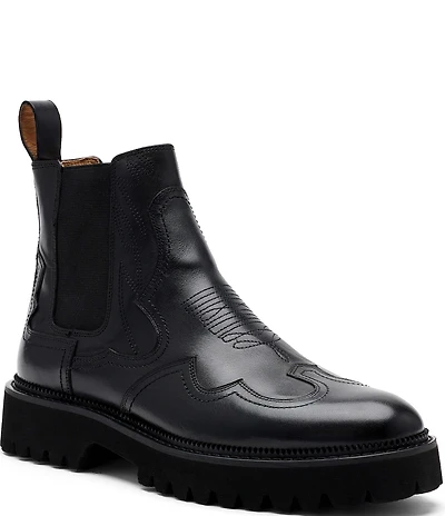 Marc Nolan Men's Dax Leather Western Chelsea Boots