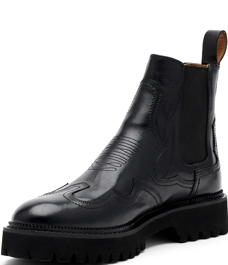 Marc Nolan Men's Dax Leather Western Chelsea Boots