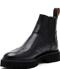 Marc Nolan Men's Dax Leather Western Chelsea Boots