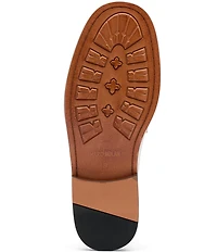 Marc Nolan Men's Del Mar Pebble Leather Contrast Trim Penny Loafer Mules