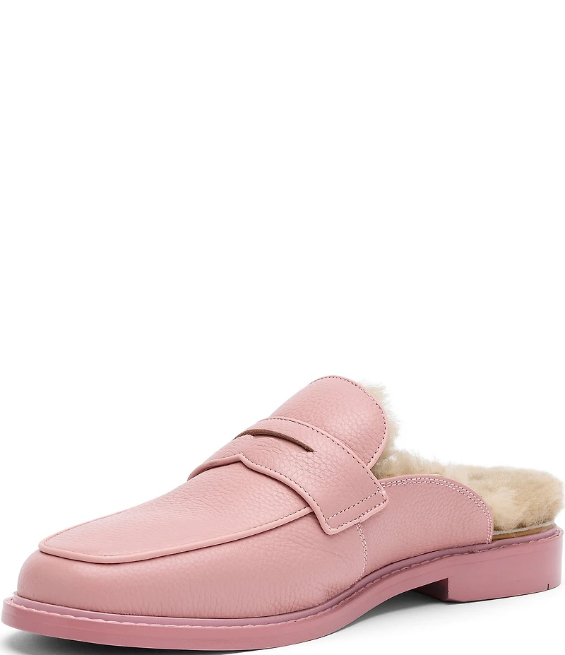 Marc Nolan Men's Del Mar Pebble Leather Loafer Mules