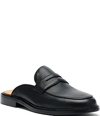 Marc Nolan Men's Del Mar Pebble Leather Penny Loafer Mules