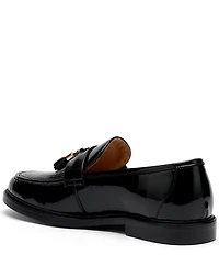Marc Nolan Men's Denzel Patent Leather Embossed Accent Tassel Loafer