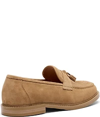 Marc Nolan Men's Denzel Embossed Sheepskin Suede Tassel Loafers