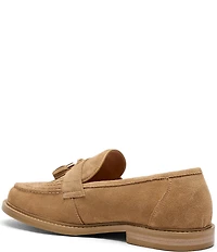 Marc Nolan Men's Denzel Embossed Sheepskin Suede Tassel Loafers