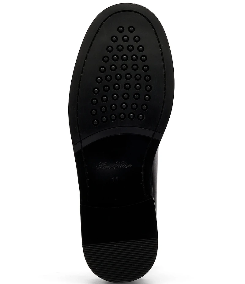 Marc Nolan Men's Denzel Calf Leather Emboosed Accent Tassel Loafers