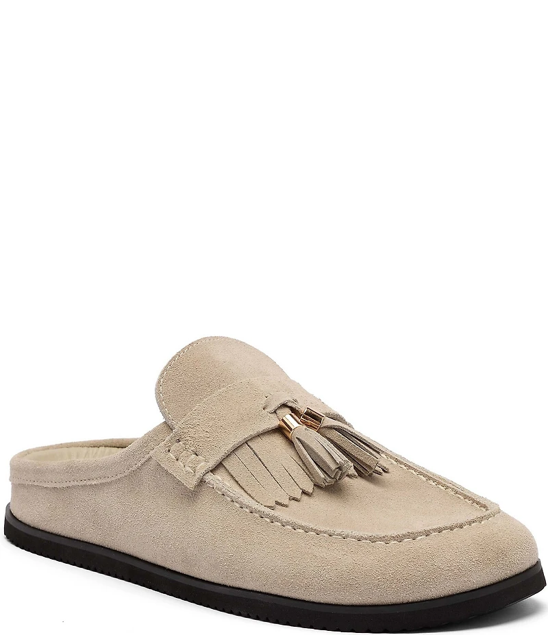 Marc Nolan Men's Hampton Suede Kiltie Tassel Mules